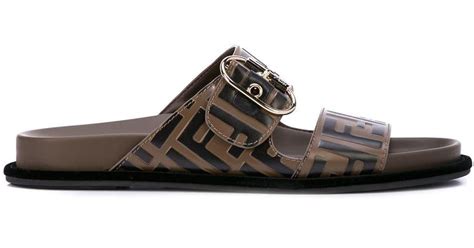 fendi double band flat sandals|women fendi sandals outfit ideas.